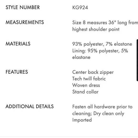 NWT!!! Kate Spade Astral Blue Bow Twill Shift Dress, size 8 - Picture 6 of 8